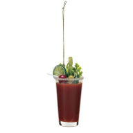 Title: Bloody Mary Glass Ornament