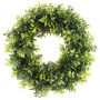 Artificial Opal Basil Leaf 11.5 inch Round Wreath by Pure Garden