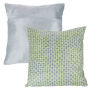 Modern Geometric Textured Throw Pillow and Insert- Home Decor Diamond Design Accent Pillow Invisible Zipper, 18 Inch by Lavish Home Color: Green