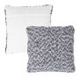Modern Textured Decorative Throw Pillow and Insert- Home Decor Ombre Loop Accent Pillow with Invisible Zipper, 18 Inch by Lavish Home Color: Charcoal Grey