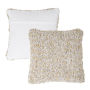 Modern Textured Decorative Throw Pillow and Insert- Home Decor Ombre Loop Accent Pillow with Invisible Zipper, 18 Inch by Lavish Home Color: Beige Ivory
