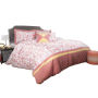 Comforter Set 5 Piece Queen Bedding Set With 2 Decorative Pillows, 2 Shams and Whimsical Modern Design By Lavish Home (Queen Size, Red)