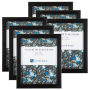 Picture Frame Set, 8x10 Frames Pack For Picture Gallery Wall With Stand and Hanging Hooks, Set of 6 By Lavish Home (Black)