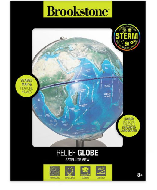 BrookstoneRelief Globe Satellite View by Innovative Designs