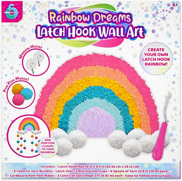 Create & Style Rainbow Latch Hook Kit by Innovative Designs