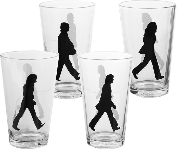 Bioworld Merchandising Kirby Abilities 16 oz Glass Set 4-Pack