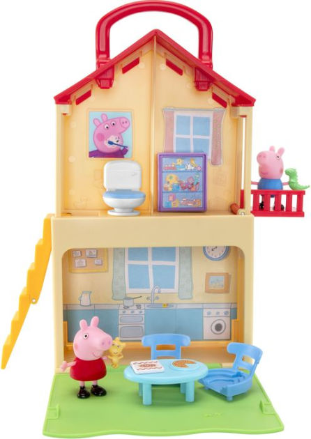 Peppa Pig Peppa's Adventures Peppa's Family House Playset Preschool Toy, 6  Acces