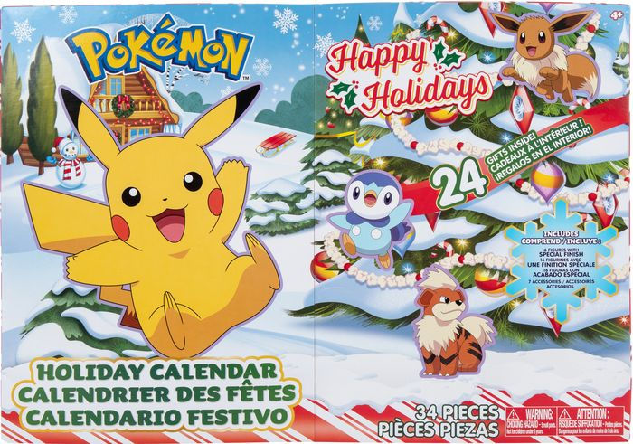 opening up the pokemon holiday calendar! this is also my last