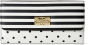Fold Out Wallet - Dot Stripe Rose