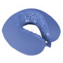 Memory Foam Travel Pillow With Gel That Cools for Head/Neck Support with Pillowcase for Sleeping, Traveling, Airplanes, Trains by Lavish Home (Blue)