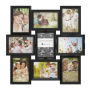 Collage Picture Frame with 9 Openings for 4x6 Photos Wall Hanging Multiple Photo Frame Display for Personalized Decor by Lavish Home (Black)