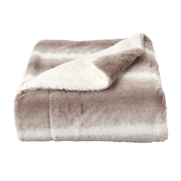Faux Fur Throw Blanket Luxurious, Soft, Hypoallergenic Faux Rabbit Fur