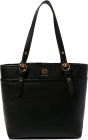 Anne Klein North/South Pocket Tote Black