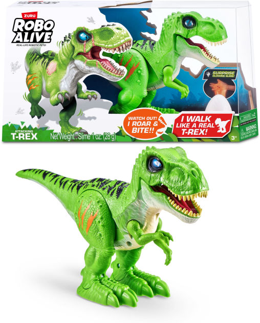 Robo Alive Attacking T-Rex Series 2 Dinosaur Toy by ZURU 