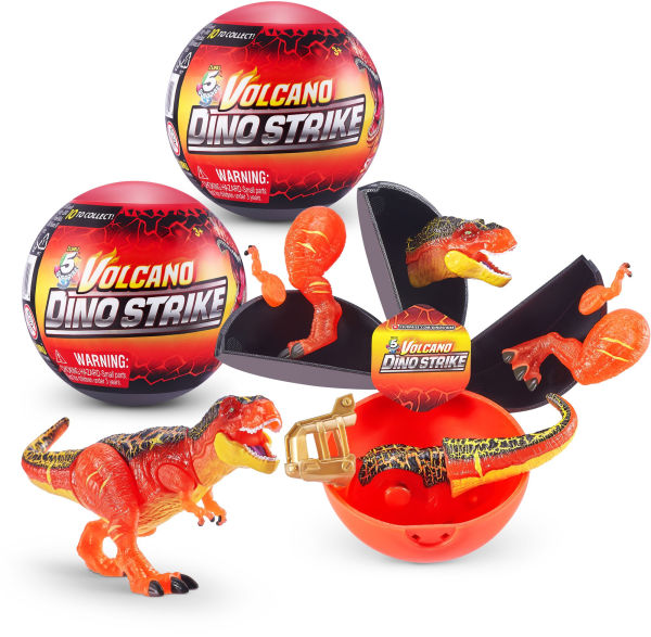 ZURU 5 SURPRISE Dino Strike Volcano Series 4 Mystery Collectible Capsule 2 Pack by ZURU