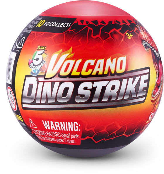 ZURU 5 SURPRISE Dino Strike Volcano Series 4 Mystery Collectible Capsule 2 Pack by ZURU
