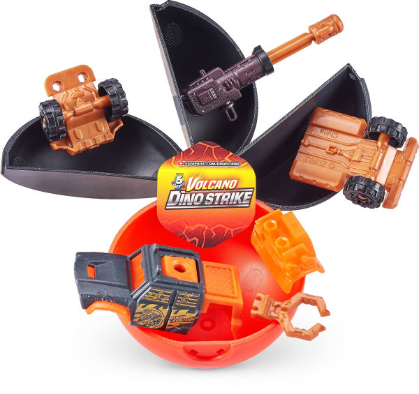 ZURU 5 SURPRISE Dino Strike Volcano Series 4 Mystery Collectible Capsule 2 Pack by ZURU