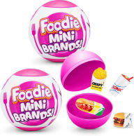 Title: 5 Surprise Foodie Mini Brands Mystery Capsule (2 Pack) Real Miniature brands Collectible Toy by ZURU