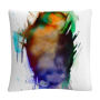 'Abstract Number 07' Streaks Splash Splatter Paint By Masters Fine Art 16 X 16 Decorative Throw Pillow