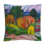 'Haiku' Tuscan Bold Abstract By Masters Fine Art 16 X 16 Decorative Throw Pillow