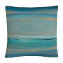 'The Line Of Time' Abstract Bold Industrial By Masters Fine Art 16 X 16 Decorative Throw Pillow