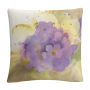 'Violets' Purple Soft Floral Motif By Sheila Golden 16 X 16 Decorative Throw Pillow