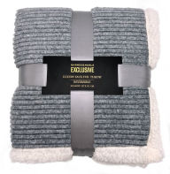 Title: B&N Exclusive Grey Heather Chenille Throw (50