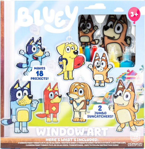 Bluey Window Art Creations by HORIZON