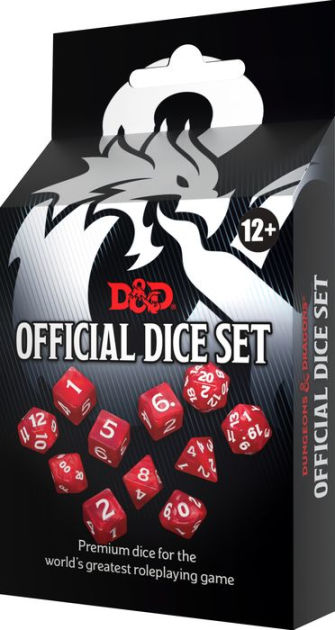 Regelmæssighed obligatorisk Rå D&D Official Dice Set by Wizards of the Coast | Barnes & Noble®