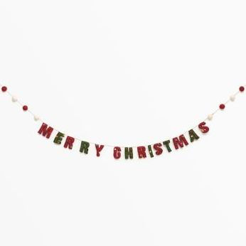 Merry Christmas Felt Garland