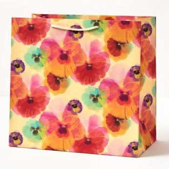 Pressed Pansy Large Gift Bag