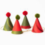 Peppermint Glitter Mini Party Hats S/8