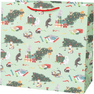 Title: LRG Holiday Cats in Trouble Gift Bag