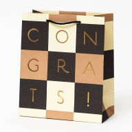 Title: Congrats Check Medium Gift Bag