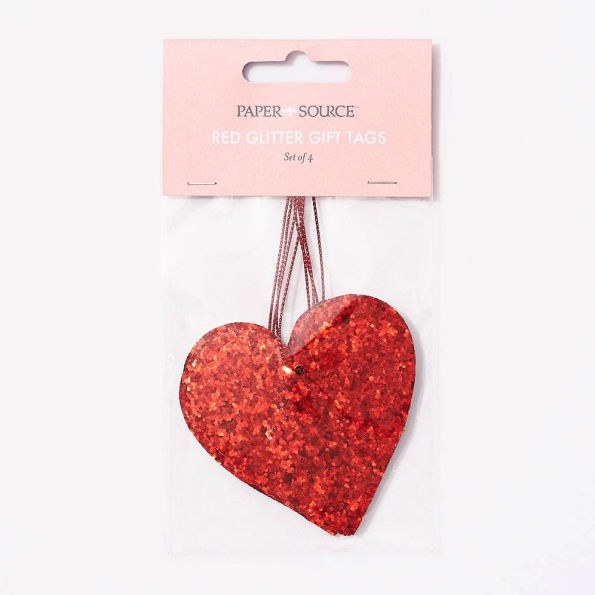 Red Glitter Gift Tags