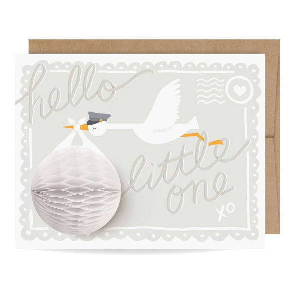 Stork Delivery Puff Baby Card by PaperSource Barnes & Noble®