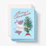 Alternative view 1 of Merry Chrismouse Card Set