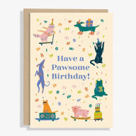 Title: Pawesome Animals Birthday Card