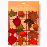 Title: Leaf and Pumpkin Felt Garland