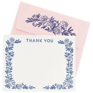 Title: Blue Letterpress Thank You Cards S/10