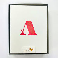 Title: Monogram Letterpress A Stationery Set