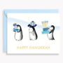 HANUK OFF/FOIL A2 Hanukkah Penguins FLD