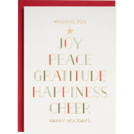 Title: Christmas Typography Tree Stationery Set