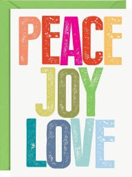 Peace Joy Love Brights Holiday Card Set