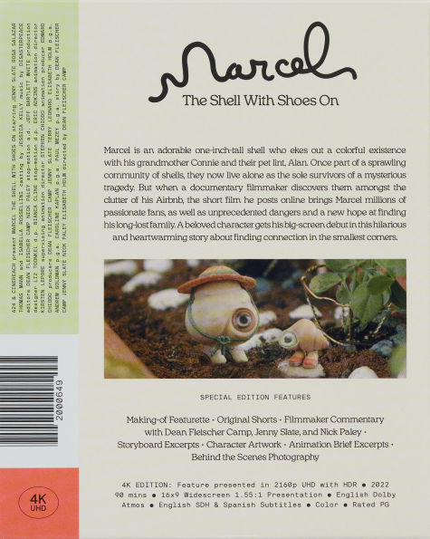 Marcel the Shell with Shoes On [Blu-Ray]