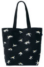 Baggu Black Daisy - Canvas Shopper