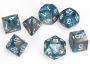 Gemini Polyhedral Steel-Teal w/white 7-Die Set