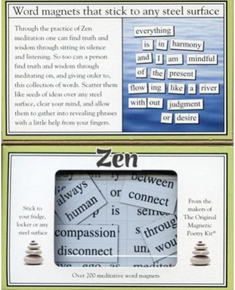 Zen Magnetic Poetry Word Kit