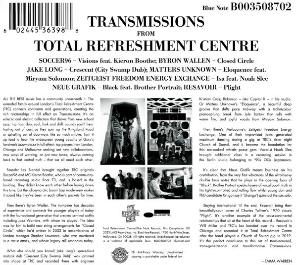 Transmissions from Total Refreshment Centre