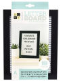 DCVW Letterboard 5 x 7 White with Black Frame